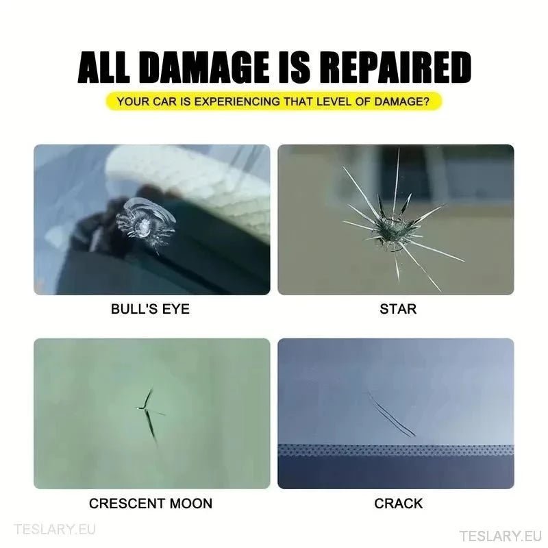 Automotive Windscreen Glass Crack Repair Kit 30ml - TESLARY Tesla Shop Accessories Europe Nederlands Ireland Deutschland Espana Alicante France Italia