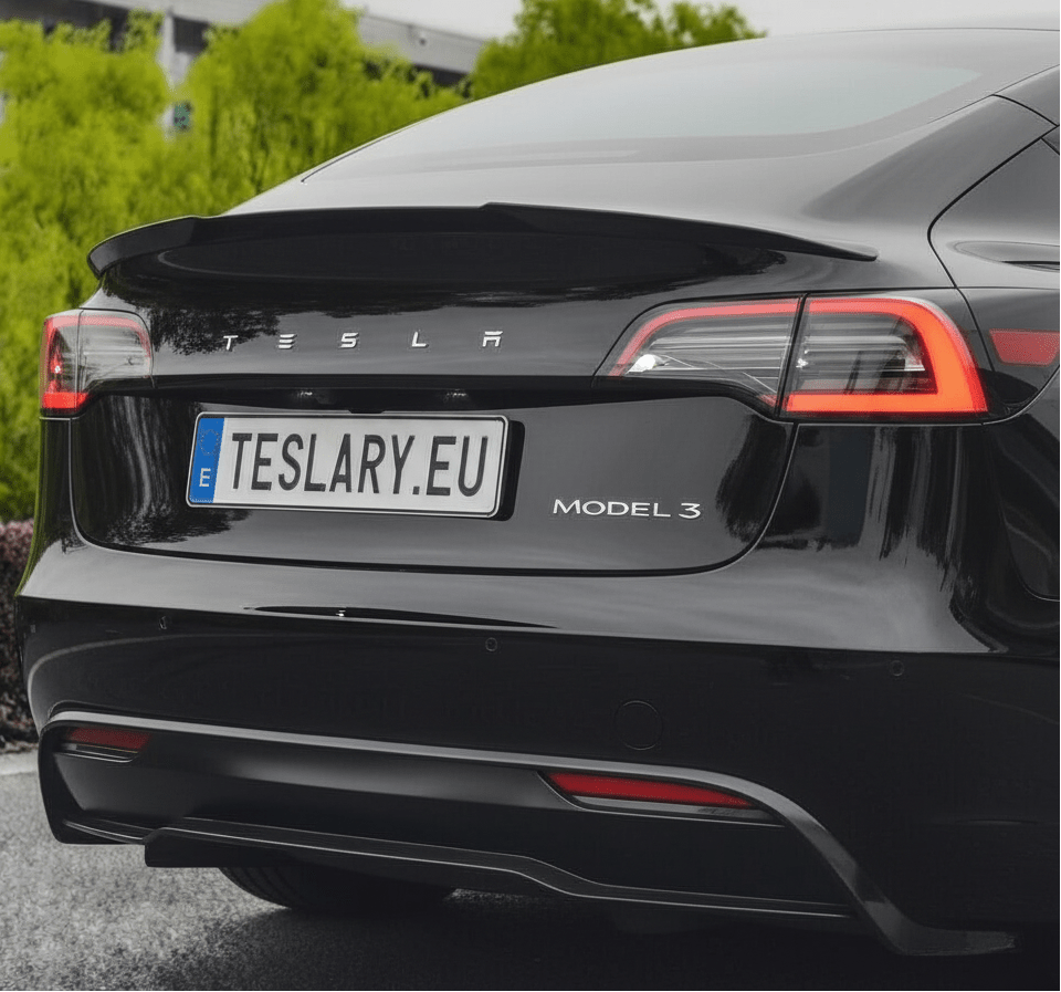 Blade Style 2026 Updated Trunk Spoiler in Carbon Fibre Gloss and Matte Style for Tesla Model 3 , Highland & Model Y - TESLARY Tesla Shop Accessories Europe Nederlands Dublin Cork Ireland Deutschland Espana Alicante France Italia