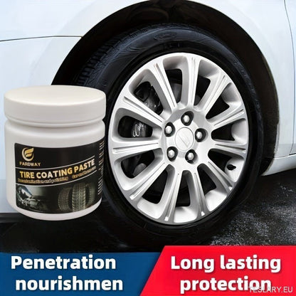 Car Tyre Waxing and Glazing for your EV 100MG - TESLARY Tesla Shop Accessories Europe Nederlands Dublin Cork Ireland Deutschland Espana Alicante France Italia
