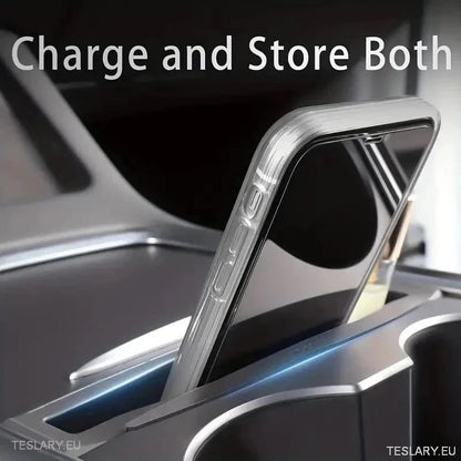 Centre Console Organiser & Phone Holder for Tesla Model 3 / Y - TESLARY Tesla Shop Accessories Europe Nederlands Ireland Deutschland Espana Alicante France Italia