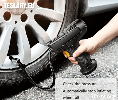 Cordless Battery Powered Tyre Compressor Gun Type for Tesla Model 3 Y S X - TESLARY Tesla Shop Accessories Europe Nederlands Dublin Cork Ireland Deutschland Espana Alicante France Italia