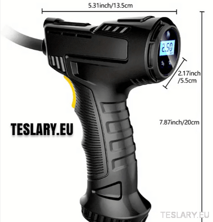 Cordless Battery Powered Tyre Compressor Gun Type for Tesla Model 3 Y S X - TESLARY Tesla Shop Accessories Europe Nederlands Ireland Deutschland Espana Alicante France Italia