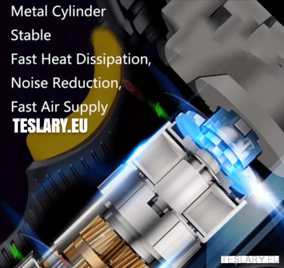 Cordless Battery Powered Tyre Compressor Gun Type for Tesla Model 3 Y S X - TESLARY Tesla Shop Accessories Europe Nederlands Ireland Deutschland Espana Alicante France Italia