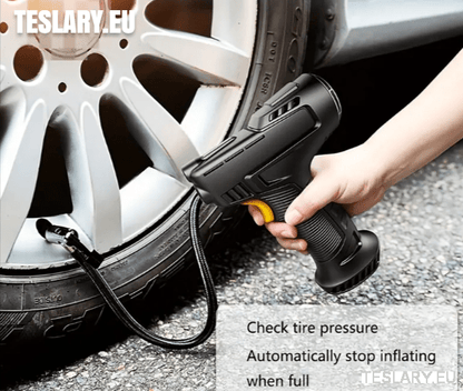 Cordless Battery Powered Tyre Compressor Gun Type for Tesla Model 3 Y S X - TESLARY Tesla Shop Accessories Europe Nederlands Ireland Deutschland Espana Alicante France Italia