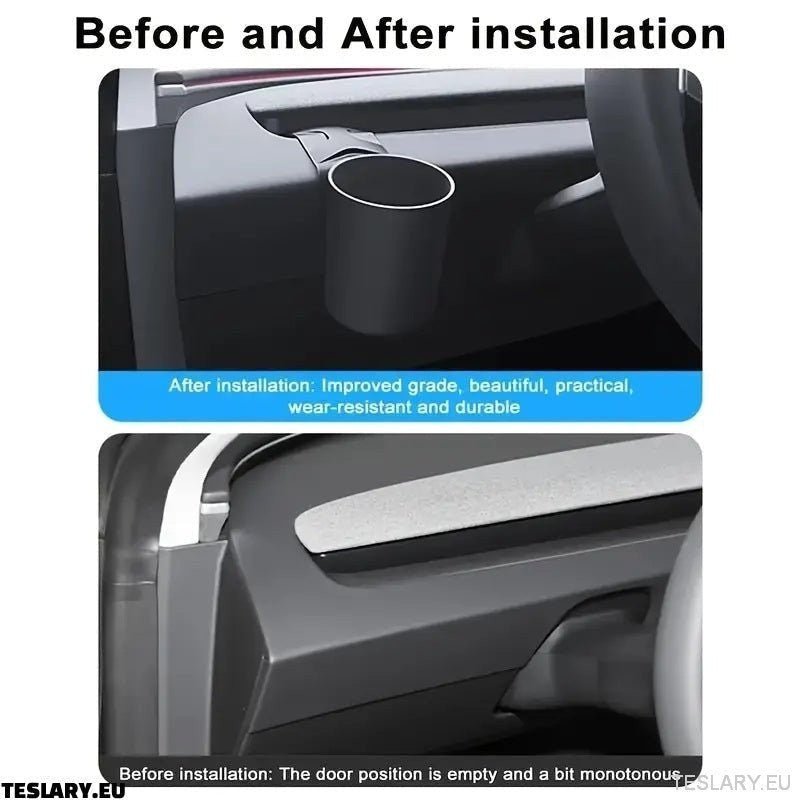 Dashboard Cup Holder for Tesla Model 3+ Highland / Model Y Juniper - TESLARY Tesla Shop Accessories Europe Nederlands Dublin Cork Ireland Deutschland Espana Alicante France Italia