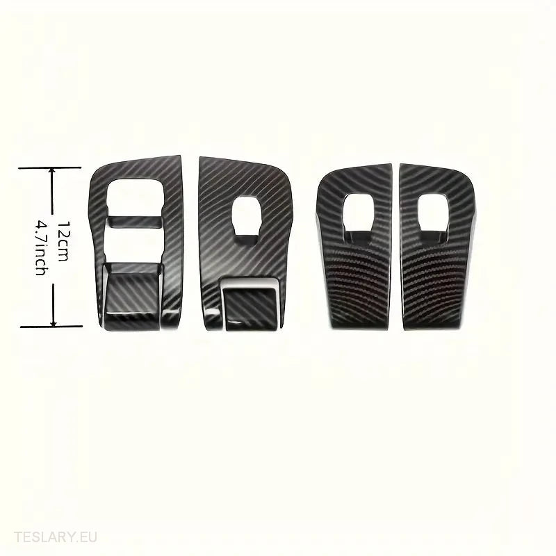 Carbon Fiber Electric Window Trim Pieces for Tesla Model 3 & Y  ( LHD ) -TESLARY.IE Tesla Shop Europe