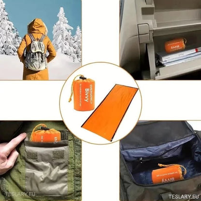 Emergency Sleeping Bag - Outdoor Survival - TESLARY Tesla Shop Accessories Europe Nederlands Ireland Deutschland Espana Alicante France Italia