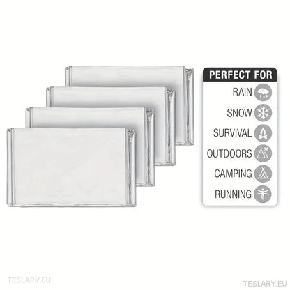 Emergency Thermal Blankets - Outdoor Survival - TESLARY Tesla Shop Accessories Europe Nederlands Ireland Deutschland Espana Alicante France Italia
