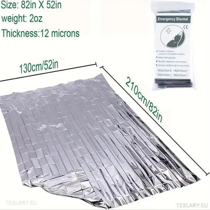 Emergency Thermal Blankets - Outdoor Survival - TESLARY Tesla Shop Accessories Europe Nederlands Ireland Deutschland Espana Alicante France Italia