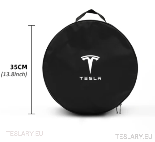 EV Cable Storage Bags Round & Square with Logo - TESLARY Tesla Shop Accessories Europe Nederlands Dublin Cork Ireland Deutschland Espana Alicante France Italia