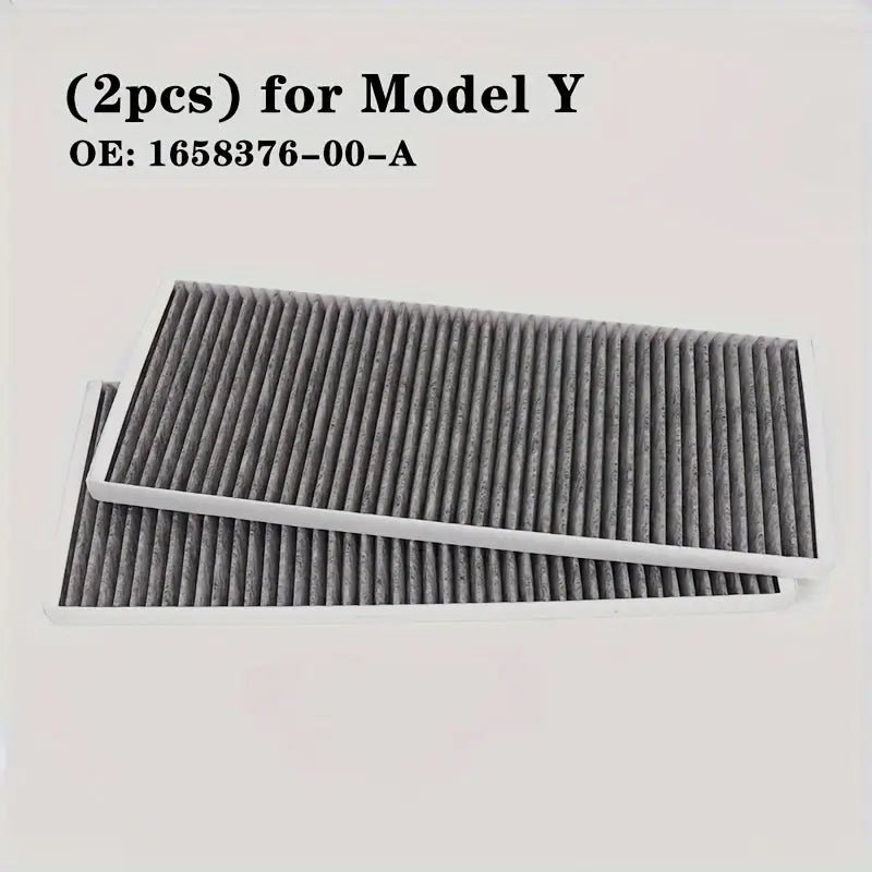 External HEPA & CARBON Filters for Tesla Model Y 2022 - 2025 & Model Y+ Juniper - Car Air Purifier Filter - 99% Efficiency, 0.3 Micron, Captures Dust, Allergens & Odors - TESLARY Tesla Shop Accessories Europe Nederlands Dublin Cork Ireland Deutschland Espana Alicante France Italia
