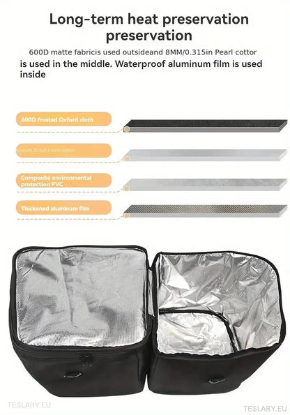 Frunk Storage / Cooler Bags & Organiser for Tesla Model 3 / Y - TESLARY Tesla Shop Accessories Europe Nederlands Ireland Deutschland Espana Alicante France Italia