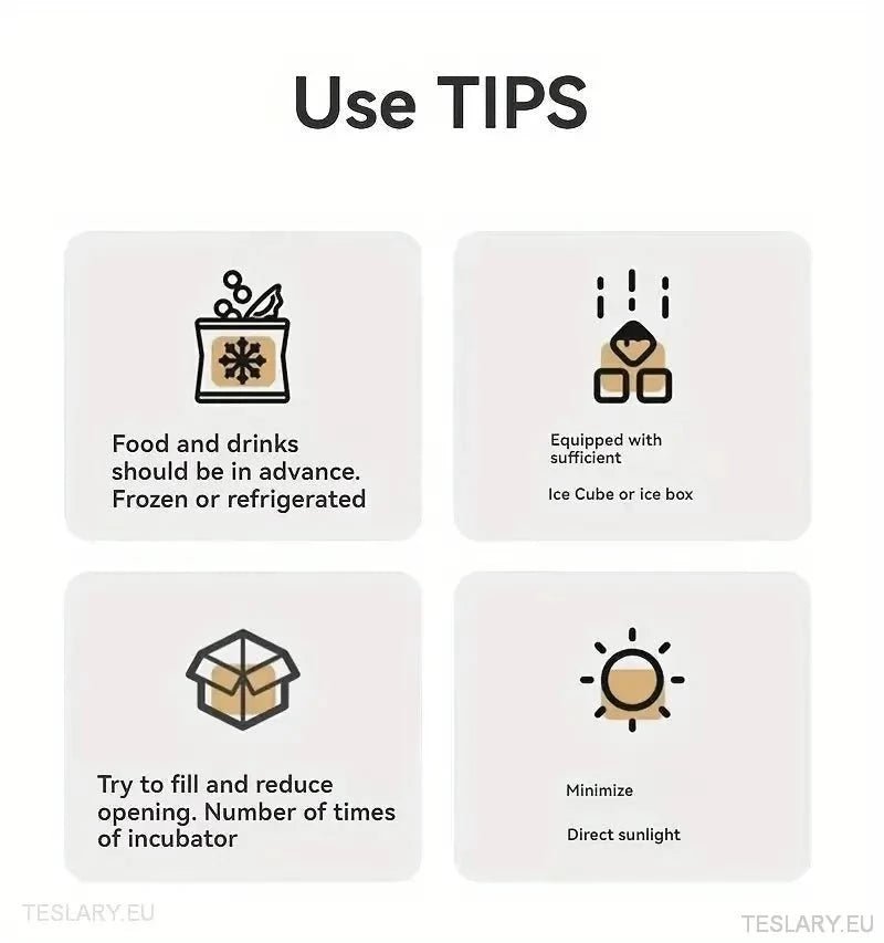 Frunk Storage / Cooler Bags & Organiser for Tesla Model 3 / Y - TESLARY Tesla Shop Accessories Europe Nederlands Dublin Cork Ireland Deutschland Espana Alicante France Italia