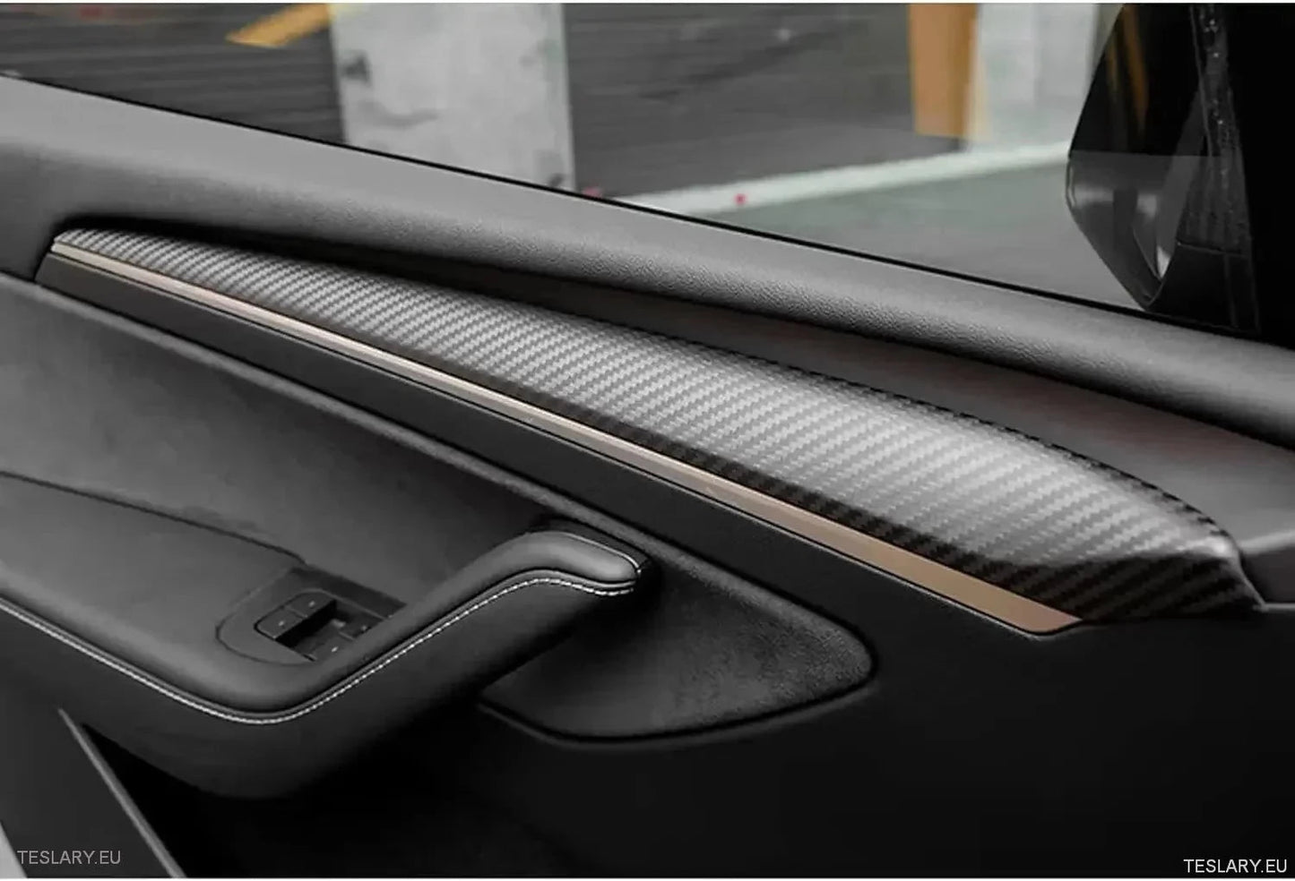 Internal Door Side Trims Tesla 3/Y - TESLARY Tesla Shop Accessories Europe Nederlands Dublin Cork Ireland Deutschland Espana Alicante France Italia