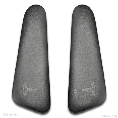 Knee Protection Pads in Alacantara Black Leather for Tesla 3/Y with Logo - TESLARY Tesla Shop Accessories Europe Nederlands Ireland Deutschland Espana Alicante France Italia