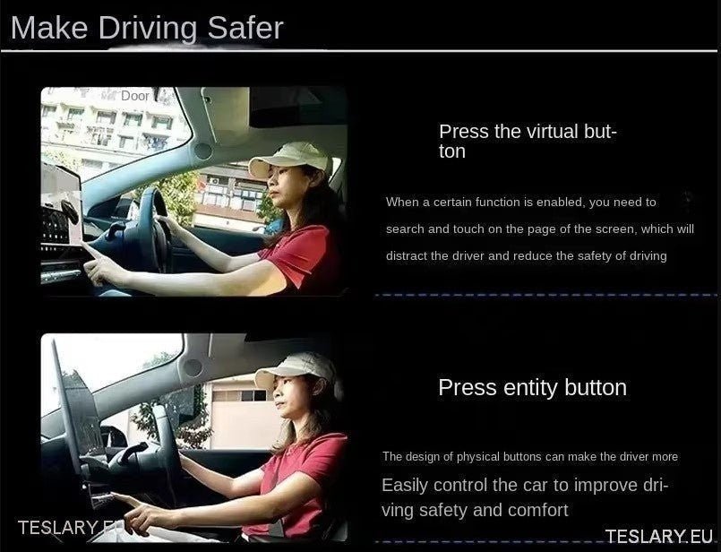 Multi Function Physical Buttons for Tesla Model 3 / Y - TESLARY Tesla Shop Accessories Europe Nederlands Ireland Deutschland Espana Alicante France Italia