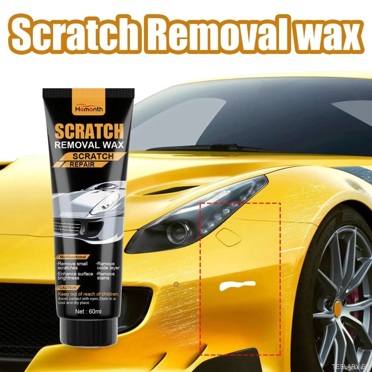 Nano Car Scratch Remover Paste: Deep Repair & Paint Restorer, Waterproof UV Shield, No Polishing Required, Safe for All Colors - TESLARY Tesla Shop Accessories Europe Nederlands Ireland Deutschland Espana Alicante France Italia