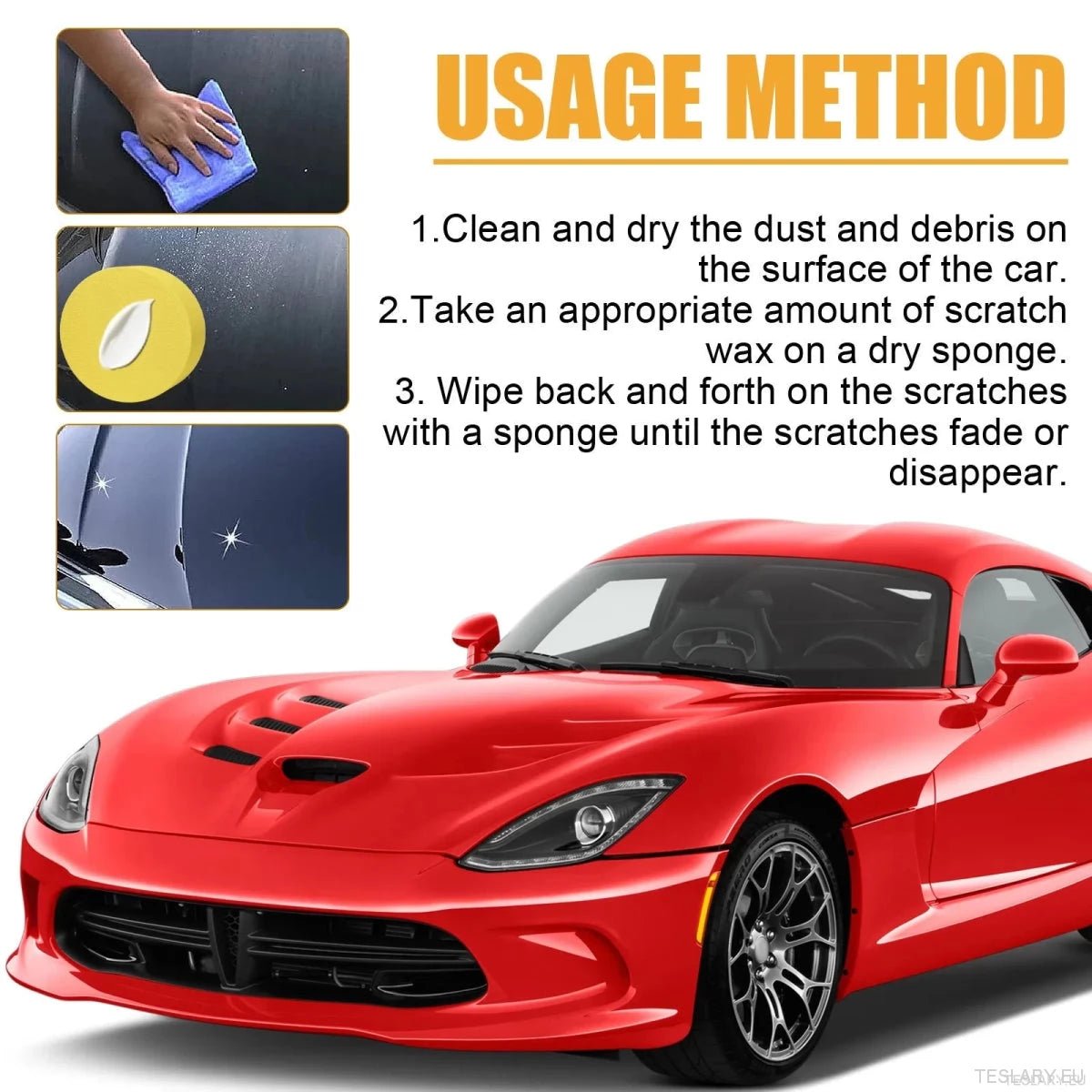 Nano Car Scratch Remover Paste: Deep Repair & Paint Restorer, Waterproof UV Shield, No Polishing Required, Safe for All Colors - TESLARY Tesla Shop Accessories Europe Nederlands Ireland Deutschland Espana Alicante France Italia