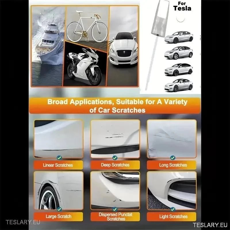 Paint Touch Up Brush Kits in Tesla Colours Body & Wheels 12ml for Model 3 Y S X - TESLARY Tesla Shop Accessories Europe Nederlands Dublin Cork Ireland Deutschland Espana Alicante France Italia