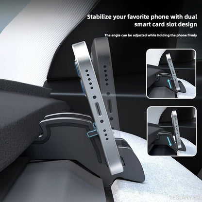 Adjustable Silicone Phone Holder for Tesla Model 3 / Y - Snap - On Dashboard & Air Vent Mount, Waterproof, Fits Original Wheel Design - TESLARY Tesla Shop Accessories Europe Nederlands Ireland Deutschland Espana Alicante France Italia