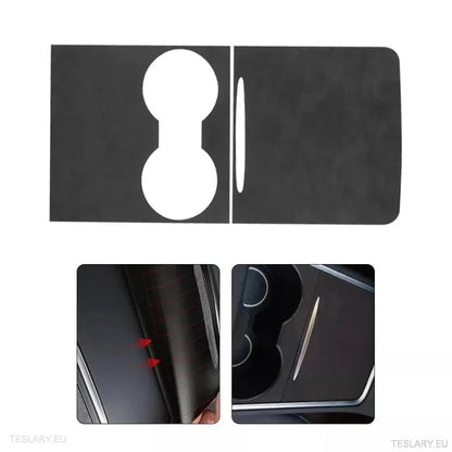 Premium Suede Centre Console Cover for Tesla 3/Y - TESLARY Tesla Shop Accessories Europe Nederlands Ireland Deutschland Espana Alicante France Italia
