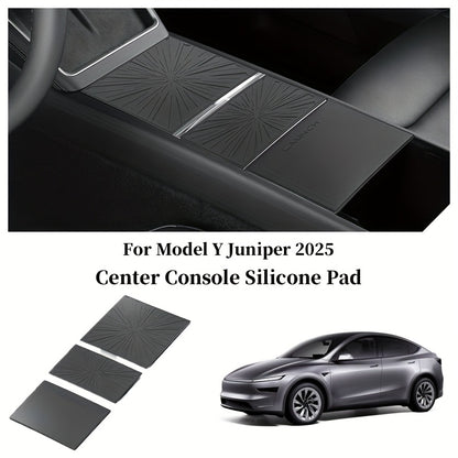 Tesla for Model Y JuniperLaunch 2025 Silicone Center Console Protector AntiSlip and WearResistant Dashboard Cover Car Interior Accessory Vehicle Interior Upgrade