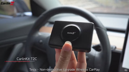 Adaptador inalámbrico Tesla para CarPlay para dispositivos Android y Apple