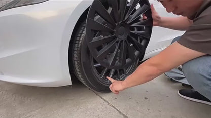 18 "Tesla Model 3+ Highland Performance Indukcja Indukcja Okładki kół - jasna czarna