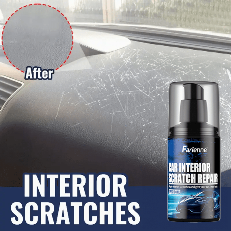FARIENNE Car Interior Scratch Repair Kit  Universal Dashboard  Plastic Repair Solution for Enhanced Shine Minor Scratch Remover Polishing  Waxing Kits with Applicator Pad