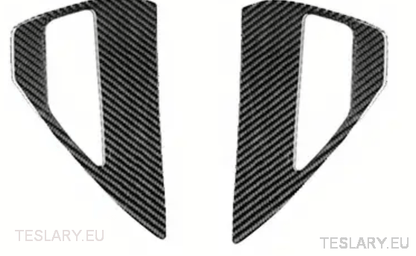 Real Carbon Fiber Charging Port Cover for Tesla 3 / Y in Red or Black - TESLARY Tesla Shop Accessories Europe Nederlands Ireland Deutschland Espana Alicante France Italia