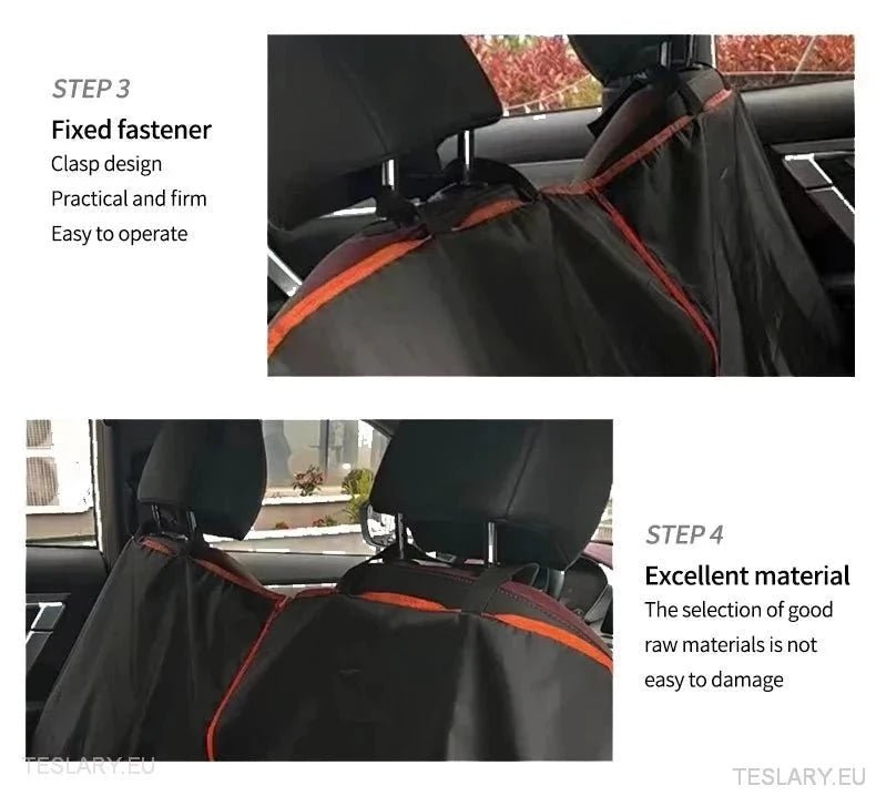 Robust Dog Car Seat Cover for Back Seat Suitable for Tesla 3 , Y & S & Other EVs - TESLARY Tesla Shop Accessories Europe Nederlands Dublin Cork Ireland Deutschland Espana Alicante France Italia