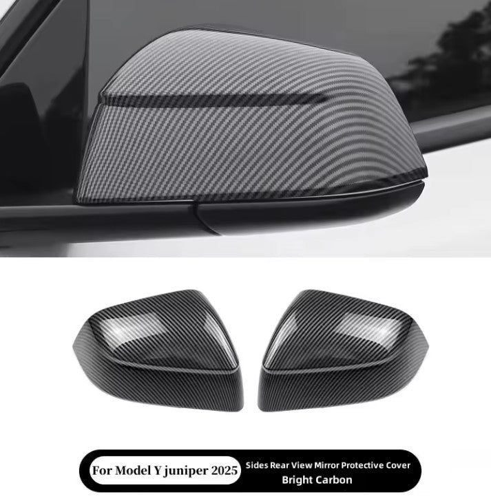 Side Rearview Protective Mirror Covers for Tesla Model 3 / Y & Model 3 Highland and Model Y Juniper - TESLARY Tesla Shop Accessories Europe Nederlands Dublin Cork Ireland Deutschland Espana Alicante France Italia