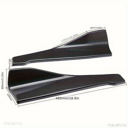 Side Skirt Carbon Fiber Body Trim ( Universal ) - TESLARY Tesla Shop Accessories Europe Nederlands Ireland Deutschland Espana Alicante France Italia