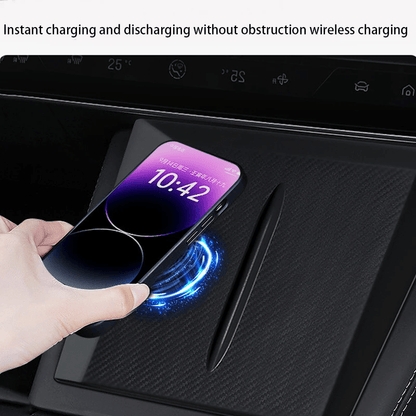 Silicone Antislip Protective Cover for Wireless Charge Pad Tesla Model 3+ Highland / Model Y+ Juniper - TESLARY Tesla Shop Accessories Europe Nederlands Dublin Cork Ireland Deutschland Espana Alicante France Italia
