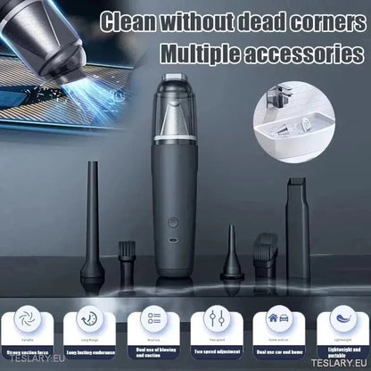 Slim & Powerful Wireless Vacuum Lithium Ion Powered - TESLARY Tesla Shop Accessories Europe Nederlands Dublin Cork Ireland Deutschland Espana Alicante France Italia
