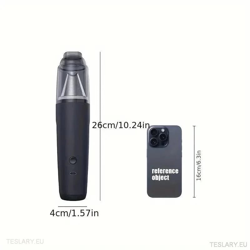 Slim & Powerful Wireless Vacuum Lithium Ion Powered - TESLARY Tesla Shop Accessories Europe Nederlands Ireland Deutschland Espana Alicante France Italia