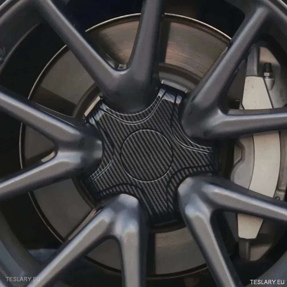 Tesla 3 - Five Claw Centre Caps for Original Alloy Wheels - TESLARY Tesla Shop Accessories Europe Nederlands Ireland Deutschland Espana Alicante France Italia