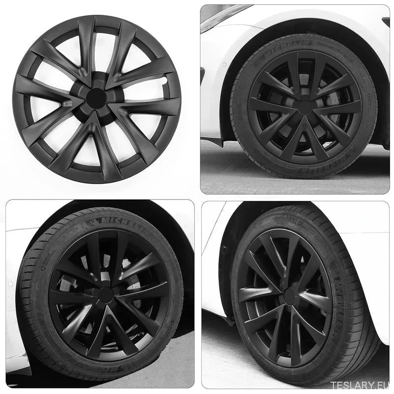 Tesla 3 Highland 18" Full Rim Silver Sport Style Wheel Covers - TESLARY Tesla Shop Accessories Europe Nederlands Dublin Cork Ireland Deutschland Espana Alicante France Italia
