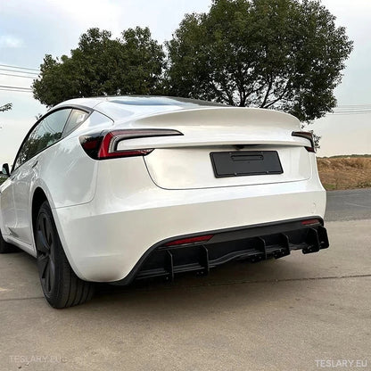 Tesla 3 Highland Rear Bumper Diffuser Body Kit - TESLARY Tesla Shop Accessories Europe Nederlands Dublin Cork Ireland Deutschland Espana Alicante France Italia