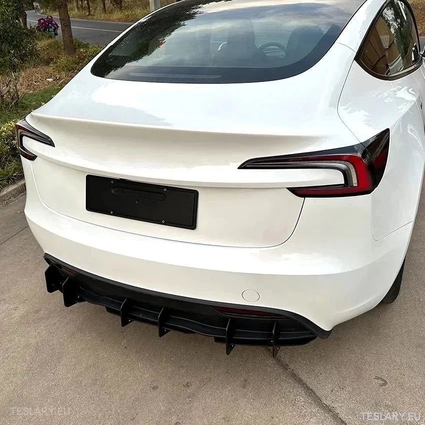 Tesla 3 Highland Rear Bumper Diffuser Body Kit - TESLARY Tesla Shop Accessories Europe Nederlands Ireland Deutschland Espana Alicante France Italia