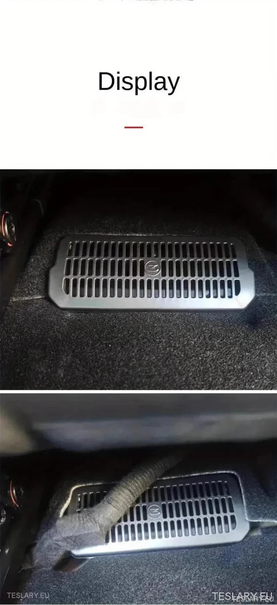 Tesla 3 / Highland Under Seat Air Outlet Cover ( 2 Pieces ) - TESLARY Tesla Shop Accessories Europe Nederlands Ireland Deutschland Espana Alicante France Italia