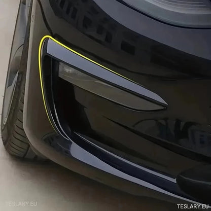 Tesla 3 logarskie światła rozdzielające wiatry - połysk czarny