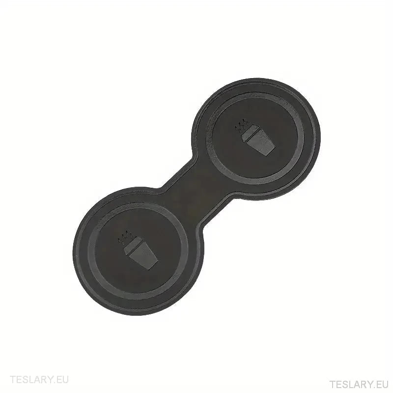 Tesla 3/Y Black Leather Centre Console Cup Inserts - TESLARY Tesla Shop Accessories Europe Nederlands Ireland Deutschland Espana Alicante France Italia