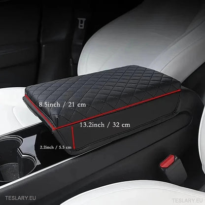 Tesla 3/Y Centre Console PU Leather Console Protector - TESLARY Tesla Shop Accessories Europe Nederlands Dublin Cork Ireland Deutschland Espana Alicante France Italia