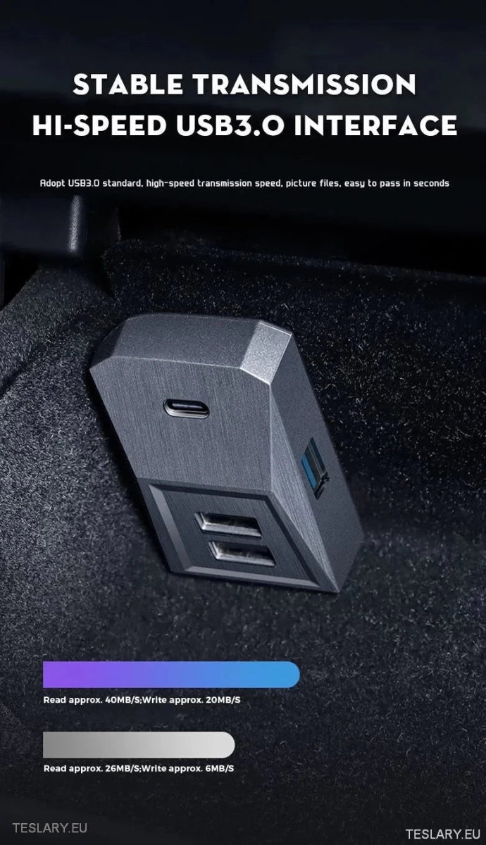 Tesla 3/Y Glove Box Docking Station ( LEFT HAND DRIVE ONLY ) - TESLARY Tesla Shop Accessories Europe Nederlands Ireland Deutschland Espana Alicante France Italia