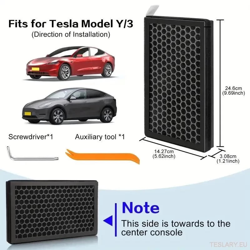 Tesla Model 3 / Y Passagier Air Filter Replacement Kit (beide filters)