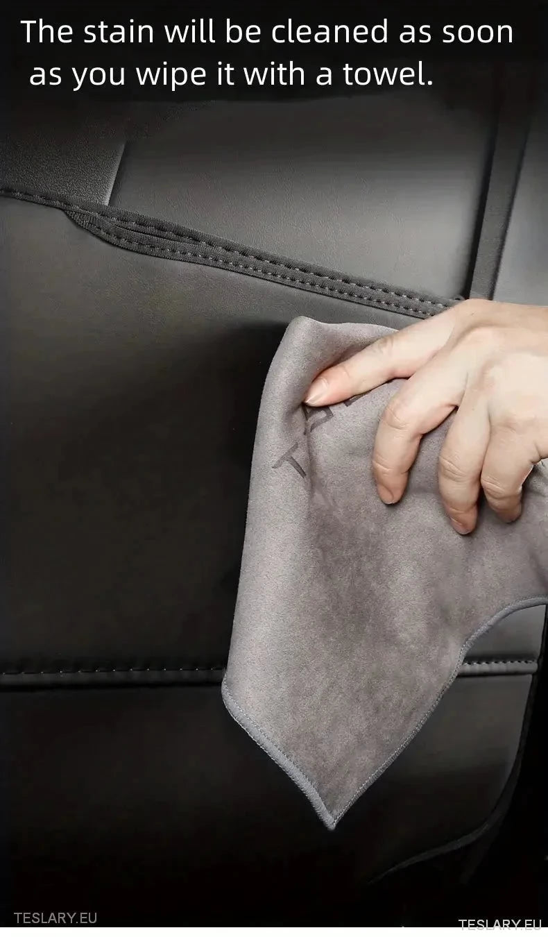 Tesla 3/Y Seat Back Anti Kick Pads & Storage ( TWIN PACK ) - TESLARY Tesla Shop Accessories Europe Nederlands Dublin Cork Ireland Deutschland Espana Alicante France Italia