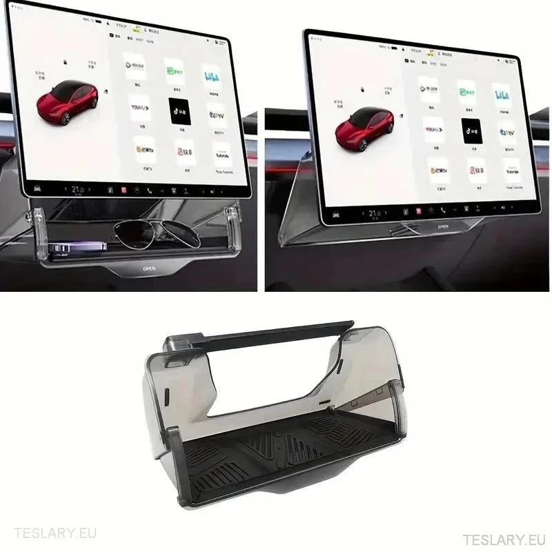 Tesla 3/Y Under Screen Storage Organiser - TESLARY Tesla Shop Accessories Europe Nederlands Ireland Deutschland Espana Alicante France Italia