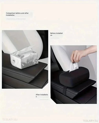 Tesla 3/Y/X/S Silicone Tissue Holder with Adjustable Strap - TESLARY Tesla Shop Accessories Europe Nederlands Ireland Deutschland Espana Alicante France Italia