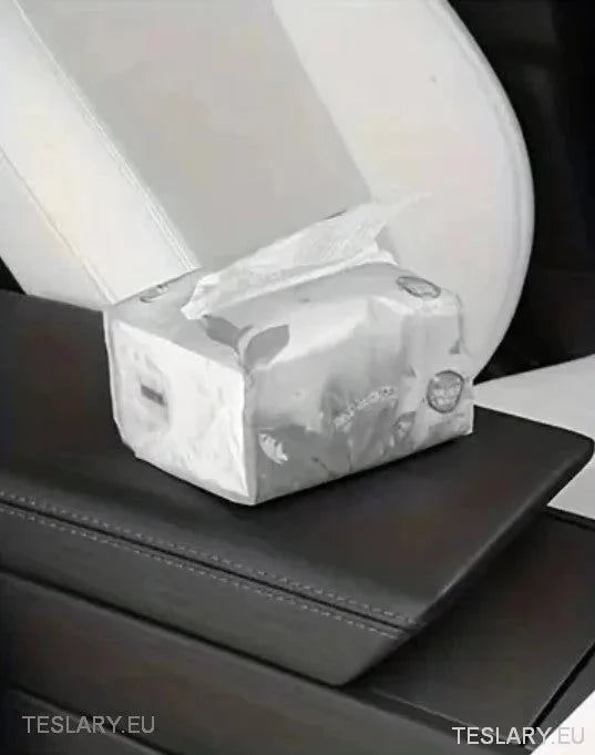 Tesla 3/Y/X/S Silicone Tissue Holder with Adjustable Strap - TESLARY Tesla Shop Accessories Europe Nederlands Ireland Deutschland Espana Alicante France Italia